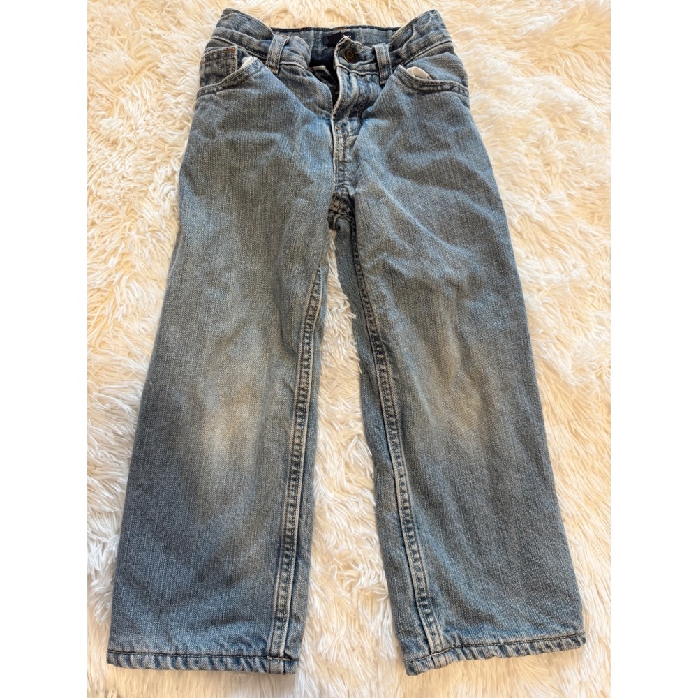 Baby Gap 1969 Fleece Lined Jeans 3T Light Wash Denim Adjustable Waist Pants